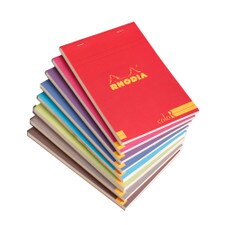 Rhodia ColoR Lined Top Stapled Notepad 70ct – A6 – Assorted Colors
